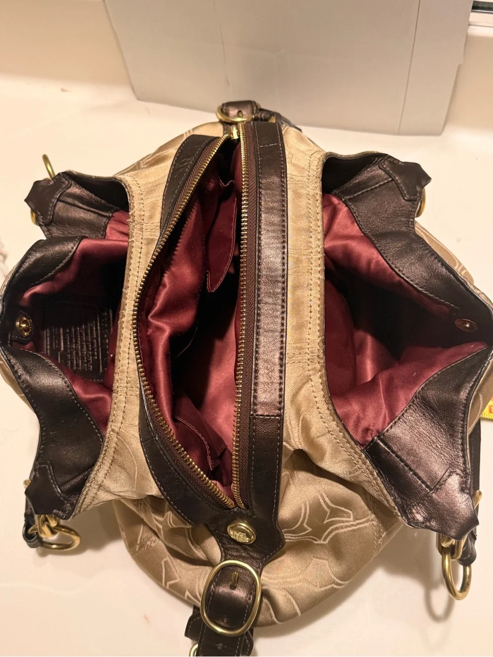 Coach satin shoulder
